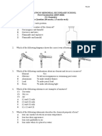 1920 F3 Chem First Exam Question Paper