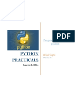 Pyhton Practicals PDF