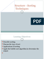 Data Structure - Sorting Techniques