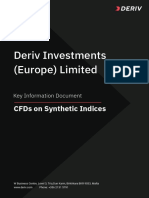 Deriv Investments (Europe) Limited: Cfds On Synthetic Indices