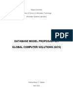 Database Model Proposal For Global Computer Solutions (GCS)