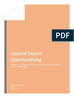 Appparel Export Merchandising (Fashion Buyer) - Mayoori Mohan