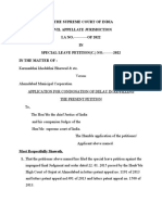 Application For Condonation of Delay in Re-Filling The Present Petition