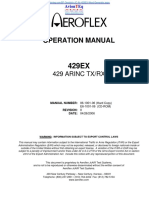 429EX ARINC TX-RX Operation-Manual PDF