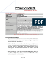 Petcoke Cif Offer PDF