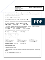 Present Continuous Tense: Colégio Da Polícia Militar Seção Técnica de Ensino