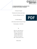 Strategies of Micro-Businesses in Alleviating The Unemployment Rate During A Pandemic