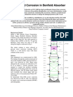 Accelerated Corrosion in Benfield Absorber