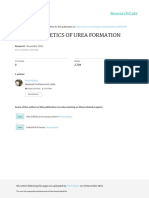 Reactor Kinetics of Urea Formation: November 2015