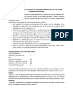 Consolidated Income Statement or Statement of Profit or Loss and Other Comprehensive Income