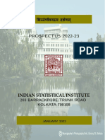 ISI Prospectus 2022