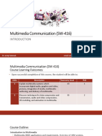 Multimedia Communication (SW-416) : Dr. Areej Fatemah Email: Areej - Fatemah@faculty - Muet.edu - PK