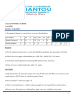 Tutorial Sheet Economics - 033433