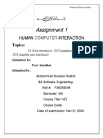 HCI Assigment 1 by MHS PDF