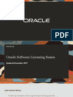 Oracle Software Licensing Basics 121721