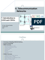 Lecture7 - Introduction To GSM and CDMA