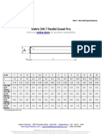 Metric DIN 7 Spec