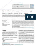 Comparison of The Property of Homogeneous and Heterogeneous Ion Exchange Membranes During Electrodialysis Process