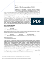 Dupont Analysis Article 2 DuPont Analysis The Decomposition of ROE