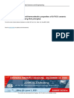 Structural, Electronic and Thermoelectric Properties of SrTiO3 Ceramic Doped by Lanthanum Using First Principles - Tham Khao Mo Phong