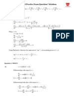 Maclaurin Series Timed Practice Exam Questions Solutions