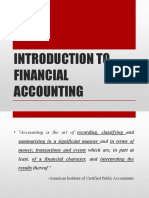 Chapter 1 - Introduction To Financial Accounting