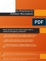 Safety Practices in Outdoor Recreation