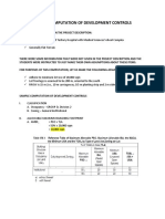 Sample Computation of Development Controls