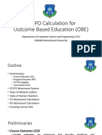 OBE CO-PO Calculation Method