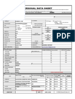 Personal Data Sheet