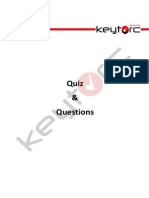 11 - Quiz & Sample Exam Questions