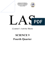 Science 9 Quarter 4 LAS