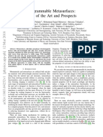 Programmable Metasurfaces: State of The Art and Prospects