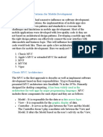 Mobile Aplication Development MVC Model