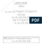 Worksheetlecture12 Solutions