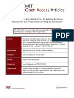 Inorganic Solid-State Electrolytes For Lithium Batteries - Mechanisms and Properties Governing Ion Conduction