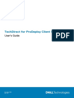 TechDirect User's Guide For ProDeploy Client Suite