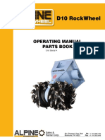 Alpine D10 Rockwheel Operating Manual Parts Book