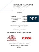 Smart Phone Operated Multipurpose Agricultural Robot Report M.karthick Kumar