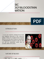 Lesson 3 FORENSIC SEROLOGY Blood Stain Examination