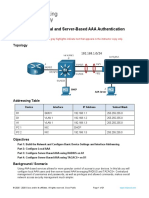 26.1.4 Lab - Configure Local and Server-Based AAA Authentication - ILM