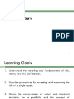 Lecture 8 - Risk and Return