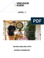 Level 1 Sound Healing With Gongs Handbook 2020