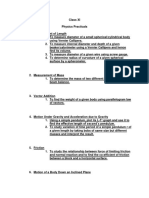 Class 11 Physics Practicals