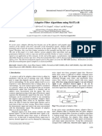 Adaptive Filtering Using MATLAB