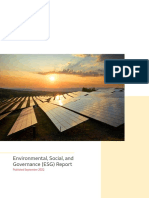 Environmental Social Governance Report