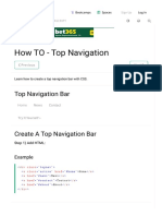 001 How To Create A Top Navigation Bar