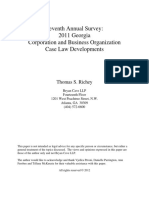 2011 Survey of Business Case Law Developments