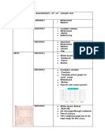 KG 2 DLP REQUIREMENTS JAN 10th - 14th