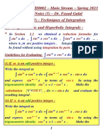 Integration - MTH0002 - Lecture Notes (5) - Spring 2023 - Dr. Fayad Galal 